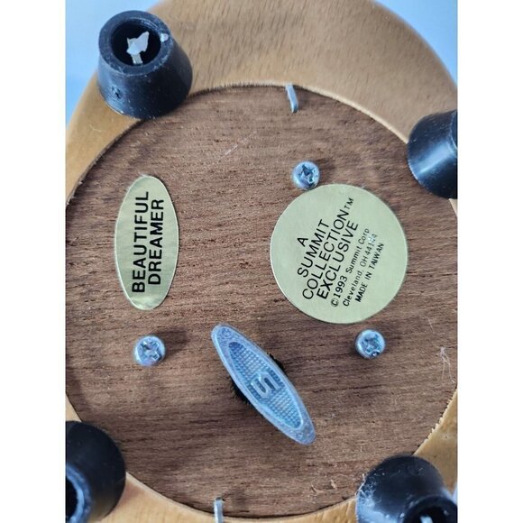 VINTAGE 1993 Summit Collection Beautiful Dreamer Cat Sleeping On Yarn Music Box - Picture 7 of 11